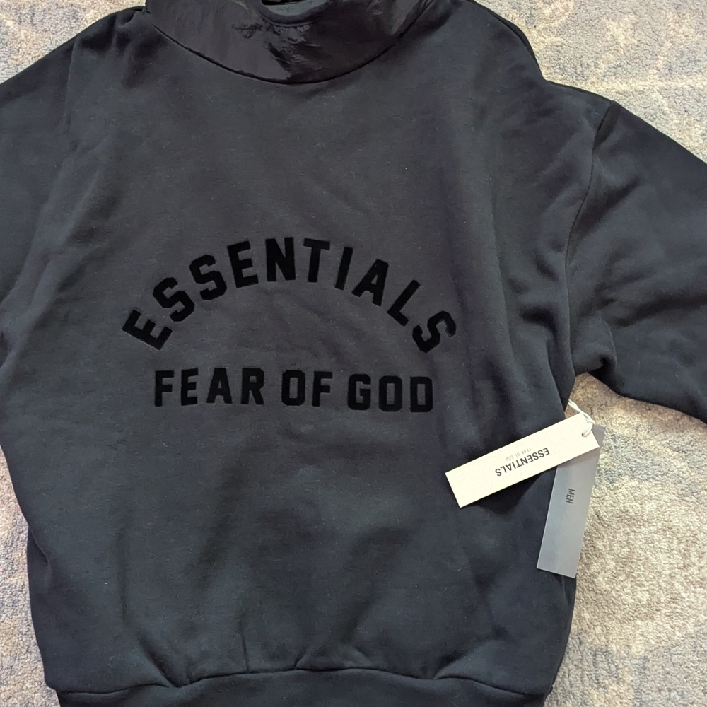 Essentials Fear of God Black Hoodie